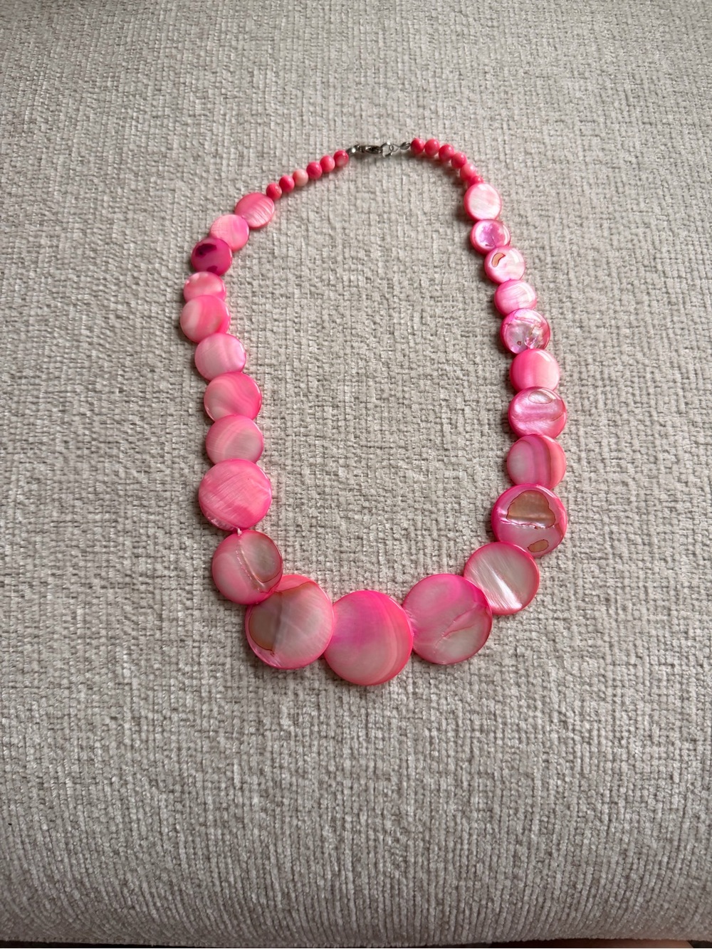 Pink Shell Disc Necklace - Women Jewelry